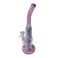 Bongo szklane lodowe bent neck różowy fiolet 35 cm.webp