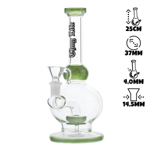 Glass Bong Thug Life Green Ball 25 cm