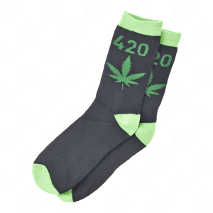 Long Socks Black 420 Green 40-45