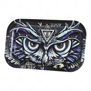 Plant of Life metal rolling tray OWL 27 x 16