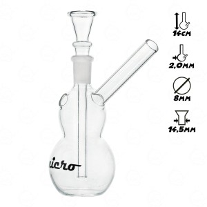 Glass bong | Grucha Micro | 14 cm