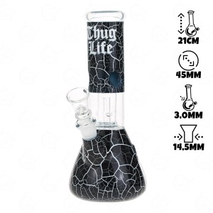 Glass Bong Ice Black Bread 21 cm