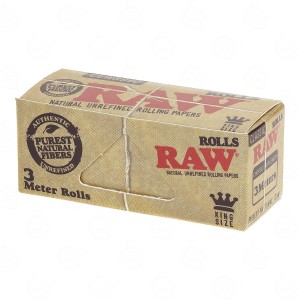 rotoli su un rotolo di RAW Classic Rolls 3 metri