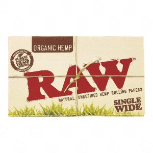 RAW Organic Single Wide Double Packet rolling paper