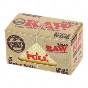 Rolling Paper Raw Classic Single Wide Rolls 5 meters