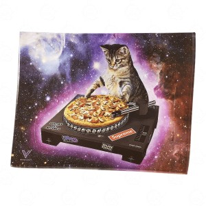 Glass rolling tray V-Syndicate Small DJ CAT cat