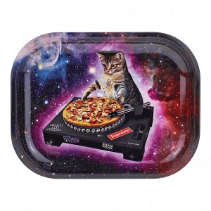 Metal rolling tray V-Syndicate DJ CAT cat 18 x 14