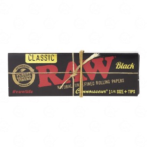 Bletki RAW Black Connoisseur 1 1/4 + filterki