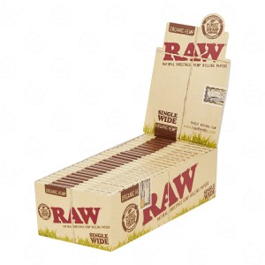 Rolling Paper RAW Organic Single Wide Double Packet box 25
