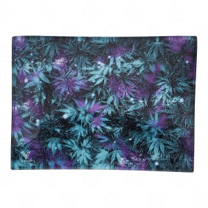 V-Syndicate Small Weed Galaxy glass rolling tray