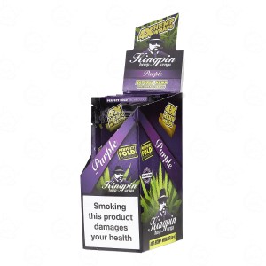 Kingpin Hemp Wraps Purple Box 25 hemp papers