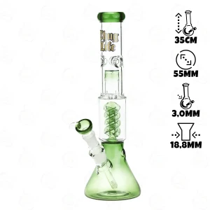 Bong de vidrio Thug Life OG v2 Verde 35 cm