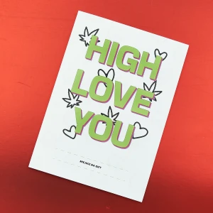 Karta Walentynkowa High Love You!