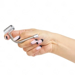 Lufka metalowa składana sprężyna etui 9cm