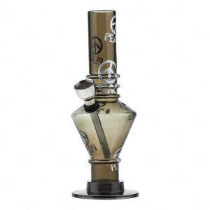 Acrylic Bong Grey Peace 15 cm