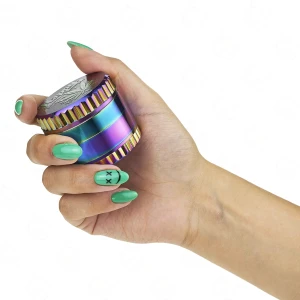 Metal Grinder "Rainbow Grass" 50 mm 4-part