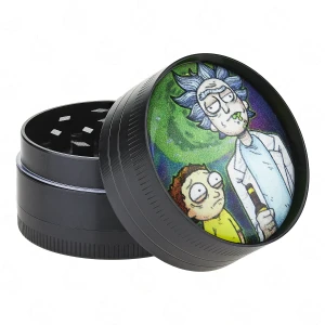 Metal Grinder Morty and Rick Party | 3-part 40 mm (1) (1) (1) (1) (1) (1) (1)