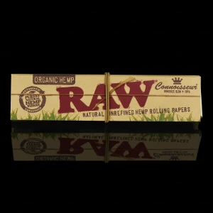 RAW Organic Hemp Connoisseur KS Slim filter papers