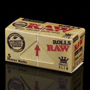 Papel de liar Raw Classic King Size Rolls 5 metros