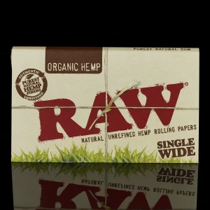 Feuilles ? rouler RAW Organic Single Wide Double Packet