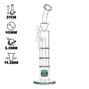 Glass Bong Röhrchen vier Filtrationen 37 cm (1)