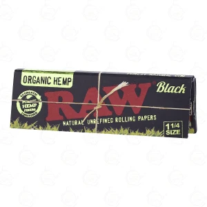 Bibułki RAW Black Organic Hemp 1 1/4
