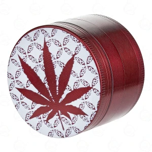 Metal Grinder "Red Herb Trip" 50 mm, 4-part