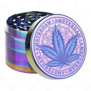 Metall-Grinder Regenbogen Weed-Trip 50 mm 4-teilig