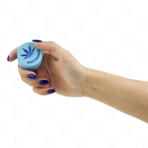 Blue Metal Grinder Amsterdam Leaf 40 mm 3-Piece