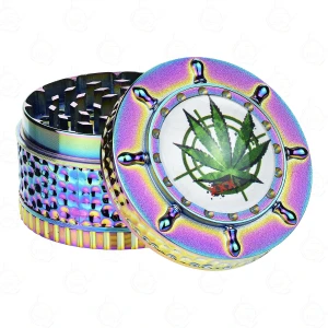 Metal Grinder "Ornate Devil's Herb" 65 mm 4-part