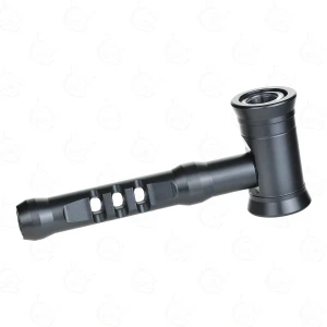 Premium Glass-Metal Hand Pipe The Thor's Hammer 14cm