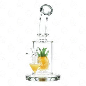 Small Glass Bong "Pineapple" 22.5 cm - Black
