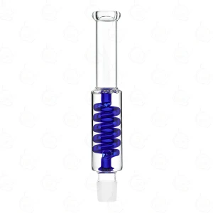 Mouthpiece/Tube for Glycerine Bong - Spiral 22 cm - Blue