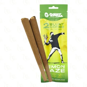 Grollz Prerolled Terpene Hemp Wraps 2 pcs Lemon