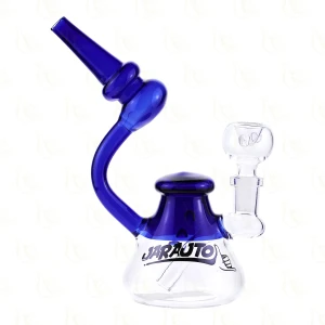 Bongo szklane mikroskop niebieski JarajTo 18,5 cm
