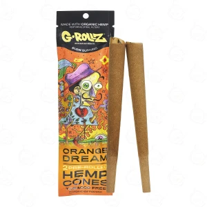 Grollz Prerolled Hemp-Cones Orange 2 Stück